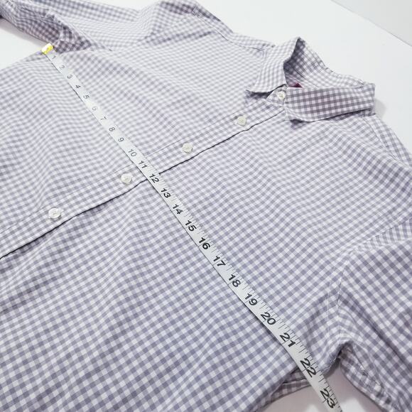 Untuckit Plaid Print Button Front Long Sleeves Collared Shirt - Picture 6 of 11